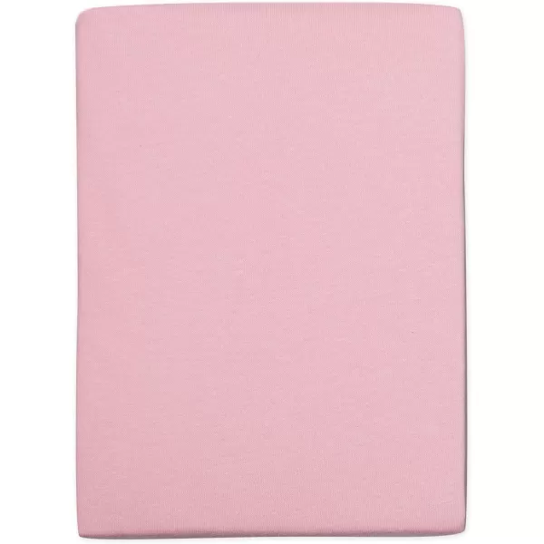 HonestBaby Fitted Crib Sheets Fits Standard Mattress Bassinet Mini Solids 100 Organic Cotton Baby Boys Girls Unisex1 Light Pink Fitted Crib Sheet