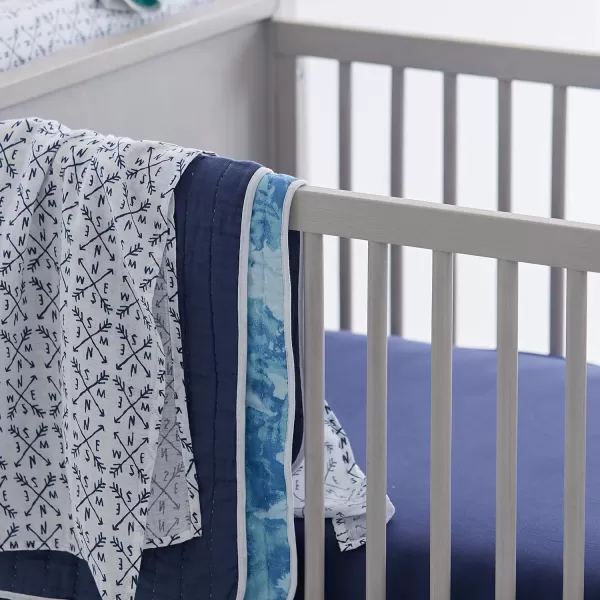 HonestBaby Fitted Crib Sheets Fits Standard Mattress Bassinet Mini Solids 100 Organic Cotton Baby Boys Girls Unisex1 Navy Fitted Crib Sheet