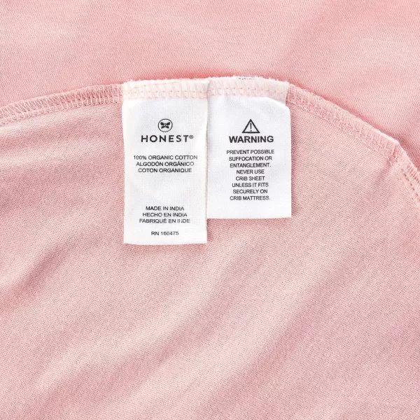 HonestBaby Fitted Crib Sheets Fits Standard Mattress Bassinet Mini Solids 100 Organic Cotton Baby Boys Girls Unisex1 Peach Skin Fitted Crib Sheet