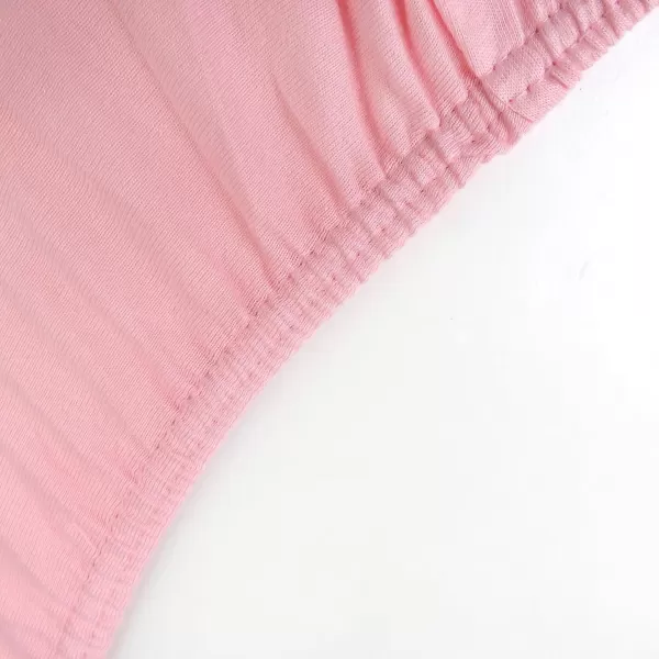 HonestBaby Fitted Crib Sheets Fits Standard Mattress Bassinet Mini Solids 100 Organic Cotton Baby Boys Girls Unisex2 Pink Bassinet Sheet Set