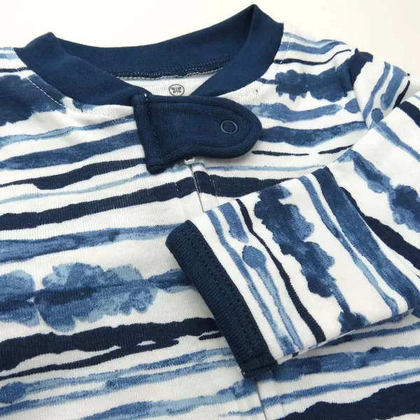 HonestBaby Footed Sleep amp Play Pajamas Organic Cotton for Infant Baby Boys LEGACY2 Crabs Navy