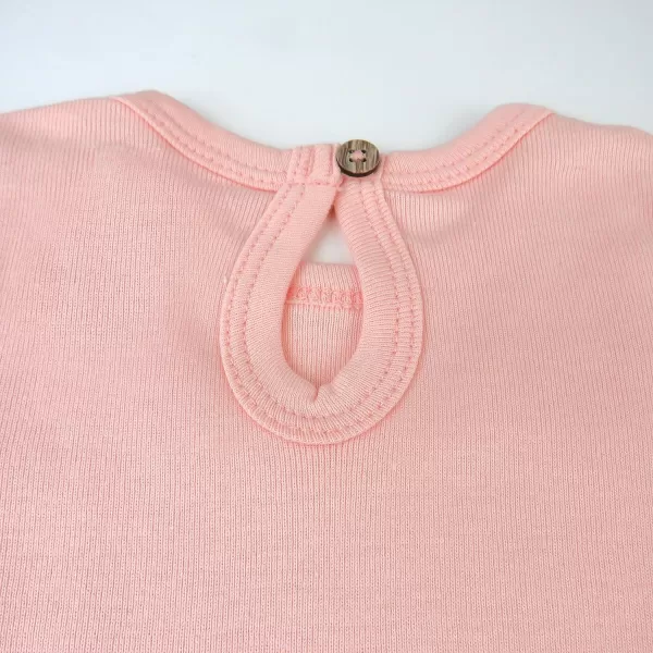 HonestBaby Long Sleeve Bodysuits Multipack Organic Cotton for Infant Baby Girls5pack Romantic Pink