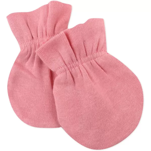 HonestBaby Multipack Baby Cap Hats and Mitts Sets No Scratch Mittens 100 Organic Cotton for Newborn Boys Girls Unisex3pack Strawberry Cream