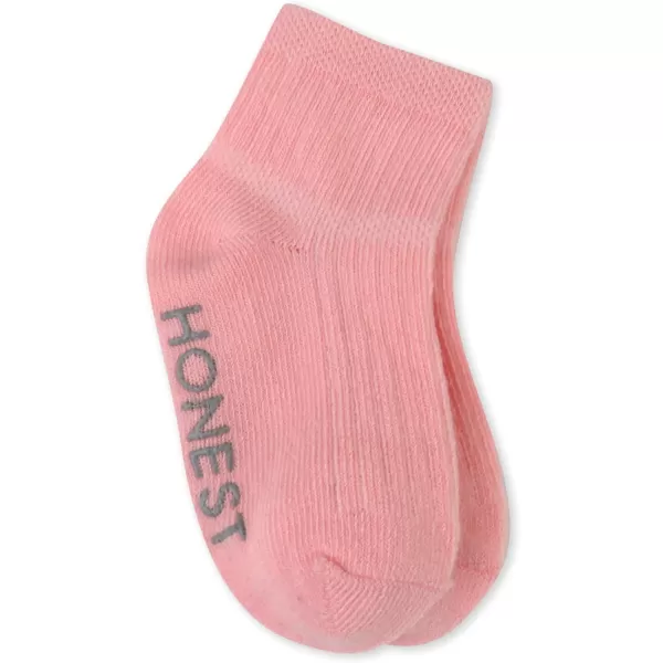 HonestBaby Multipack Cozy Socks Sustainably Made for Infant Baby Toddler Kids Boys Girls Unisex Men and WomenPink Sunset