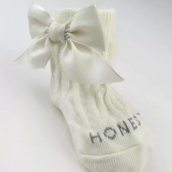 HonestBaby Multipack Cozy Socks Sustainably Made for Infant Baby Toddler Kids Boys Girls Unisex Men and WomenSnow White