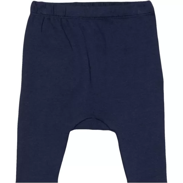 HonestBaby Multipack Harem Pants Roomy Fit Pull on Bottoms 100 Organic Cotton for Infant Baby Boys Girls Unisex Legacy3pack Blue Ombre