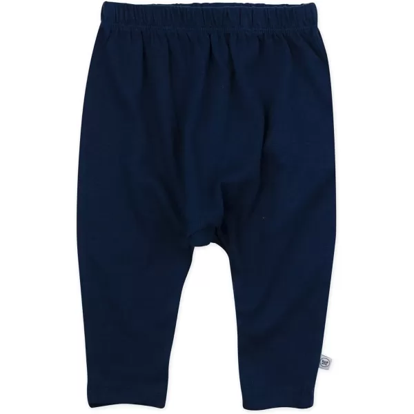 HonestBaby Multipack Harem Pants Roomy Fit Pull on Bottoms 100 Organic Cotton for Infant Baby Boys Girls Unisex Legacy3pack Blue Ombre