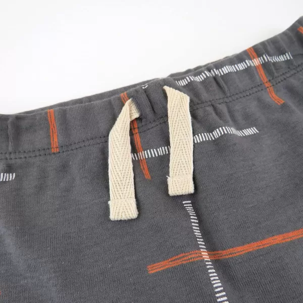 HonestBaby Multipack Harem Pants Roomy Fit Pull on Bottoms 100 Organic Cotton for Infant Baby Boys Girls Unisex Legacy3pack Mcm Geo Charcoal Gray