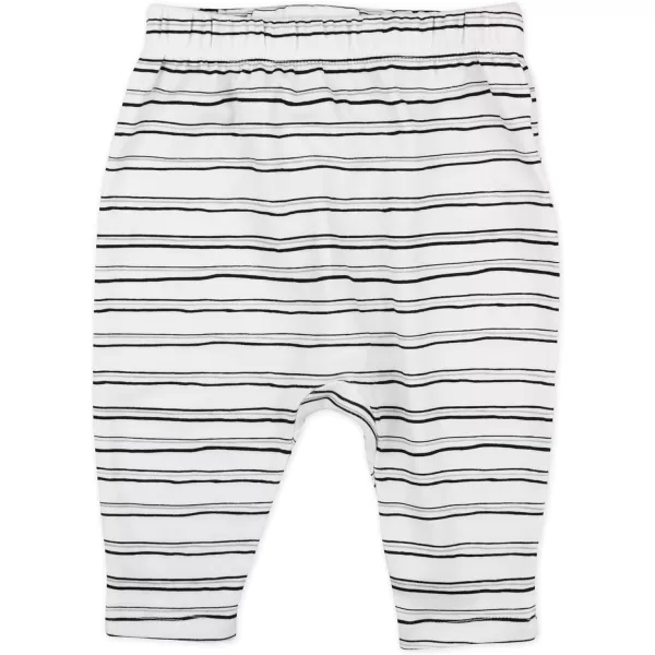 HonestBaby Multipack Harem Pants Roomy Fit Pull on Bottoms 100 Organic Cotton for Infant Baby Boys Girls Unisex Legacy3pack Pattern Play6