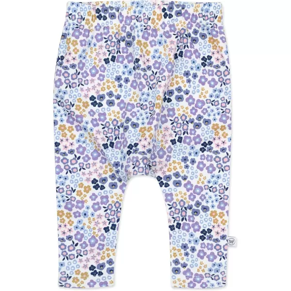 HonestBaby Multipack Harem Pants Roomy Fit Pull on Bottoms 100 Organic Cotton for Infant Baby Boys Girls Unisex Legacy3pack Prairie Pretty