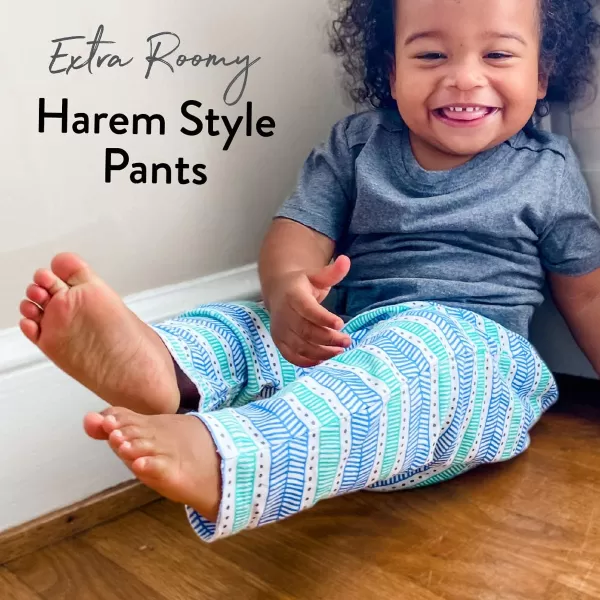 HonestBaby Multipack Harem Pants Roomy Fit Pull on Bottoms 100 Organic Cotton for Infant Baby Boys Girls Unisex Legacy4pack Gray Ombre