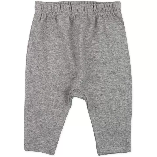 HonestBaby Multipack Harem Pants Roomy Fit Pull on Bottoms 100 Organic Cotton for Infant Baby Boys Girls Unisex Legacy4pack Gray Ombre