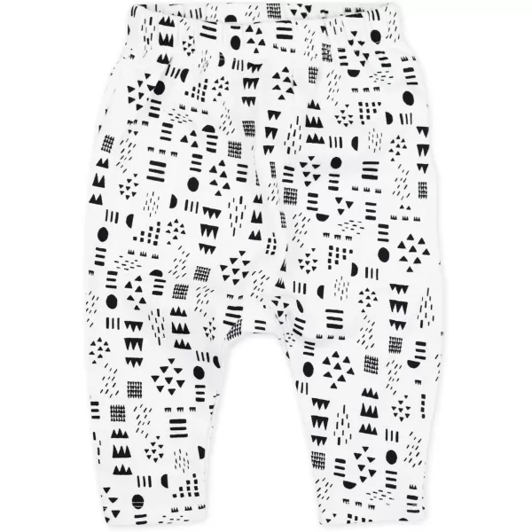 HonestBaby Multipack Harem Pants Roomy Fit Pull on Bottoms 100 Organic Cotton for Infant Baby Boys Girls Unisex Legacy4pack Pattern Play