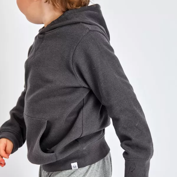 HonestBaby Multipack Pullover Hoodie Sweatshirt Jogger Sweatpant Sets Organic Cotton Baby Toddler Boys Girls UnisexBlackened Pearl Hoodie