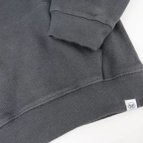 HonestBaby Multipack Pullover Hoodie Sweatshirt Jogger Sweatpant Sets Organic Cotton Baby Toddler Boys Girls UnisexBlackened Pearl Hoodie