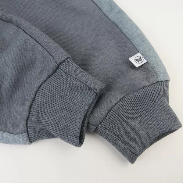 HonestBaby Multipack Pullover Hoodie Sweatshirt Jogger Sweatpant Sets Organic Cotton Baby Toddler Boys Girls UnisexCharcoal Heather Grey