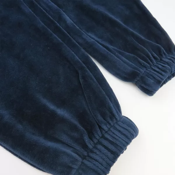 HonestBaby Multipack Pullover Hoodie Sweatshirt Jogger Sweatpant Sets Organic Cotton Baby Toddler Boys Girls UnisexDress Blues Sweatsuit