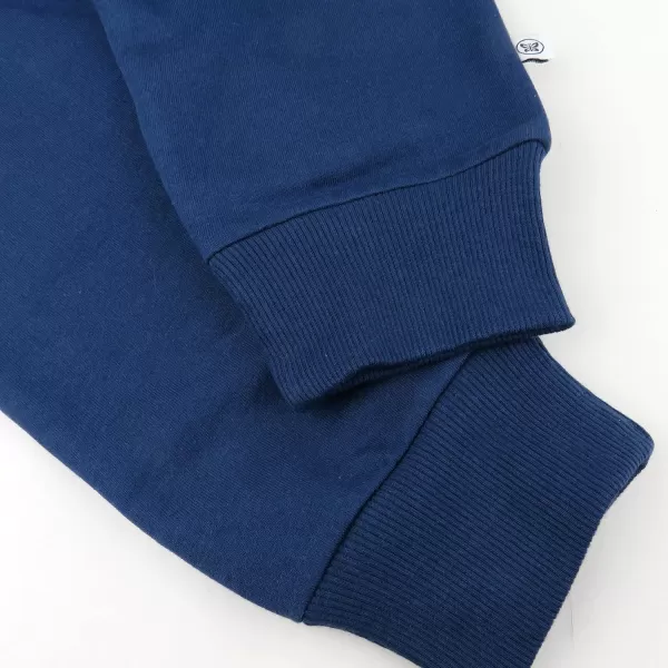 HonestBaby Multipack Pullover Hoodie Sweatshirt Jogger Sweatpant Sets Organic Cotton Baby Toddler Boys Girls UnisexNavy 2 Pack