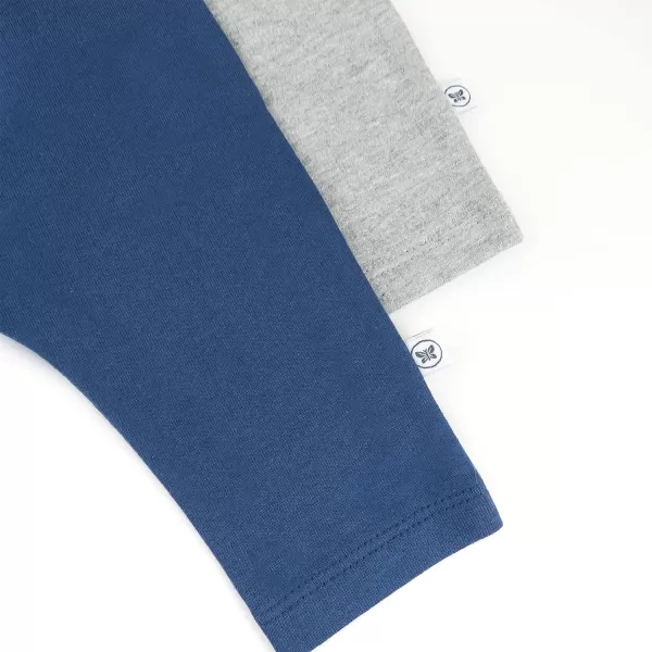 HonestBaby Multipack Pullover Hoodie Sweatshirt Jogger Sweatpant Sets Organic Cotton Baby Toddler Boys Girls UnisexNavyGray