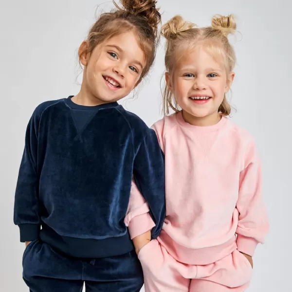 HonestBaby Multipack Pullover Hoodie Sweatshirt Jogger Sweatpant Sets Organic Cotton Baby Toddler Boys Girls UnisexPink Sweatsuit