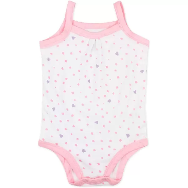 HonestBaby Multipack Sleeveless and Cami Bodysuits OnePiece 100 Organic Cotton for Infant Baby Boys Girls amp UnisexLEGACY5 Rose Blossom