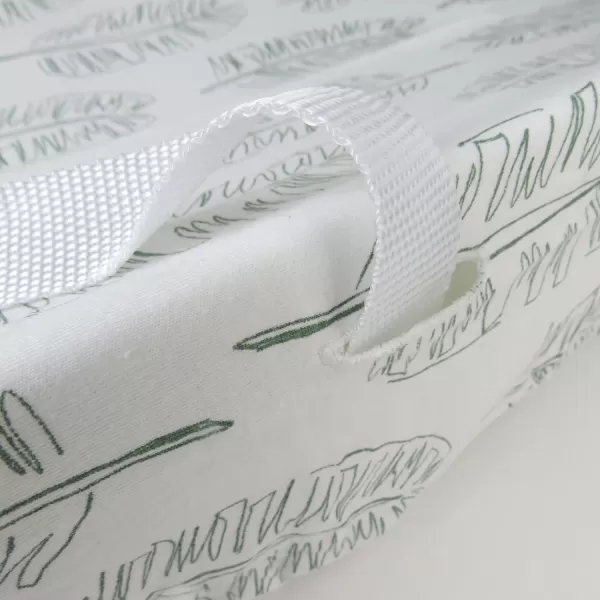 HonestBaby Organic Cotton Changing Pad Cover Jumbo Leaf Sage One SizeJumbo Leaf Sage One Size