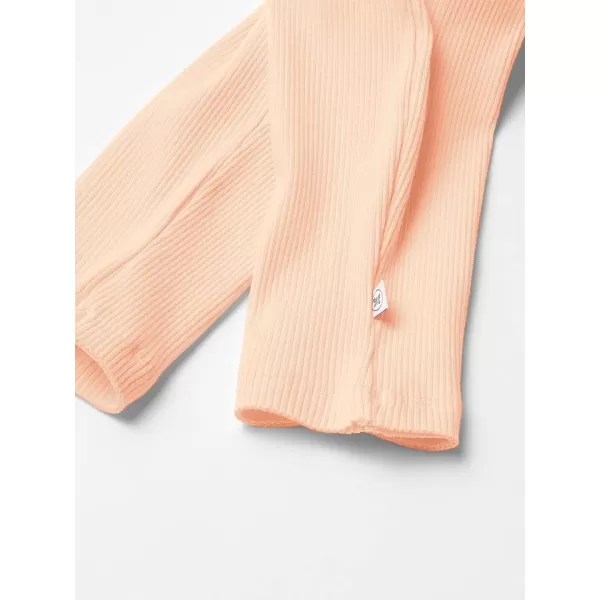 HonestBaby Organic Cotton Chunky Rib Harem Pant Legacy1pack Coral Pink
