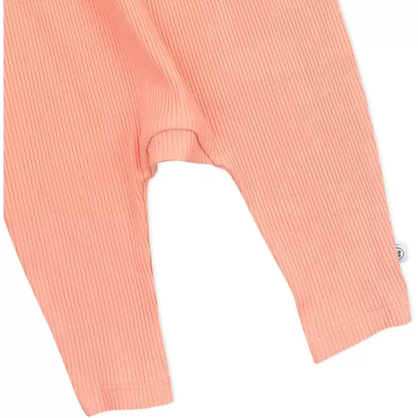 HonestBaby Organic Cotton Chunky Rib Harem Pant Legacy1pack Coral Pink