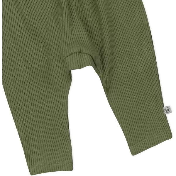 HonestBaby Organic Cotton Chunky Rib Harem Pant Legacy1pack Soft Olive