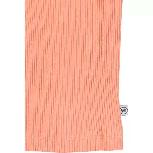 HonestBaby Organic Cotton Chunky Rib Tank LegacyCoral Pink