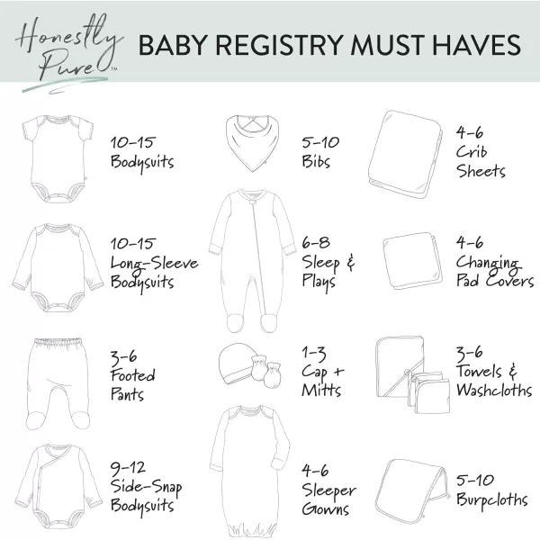 HonestBaby Organic Cotton Fitted Crib Sheet Sage One SizeSage Fitted Crib Sheet One Size
