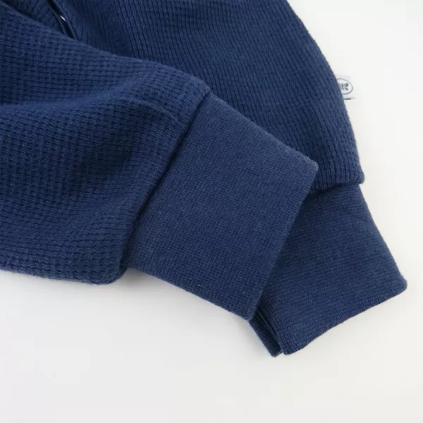 HonestBaby Romper Coverall Sets Onepiece Jumpsuit Organic Cotton1 Dark Navy Coverall Romper