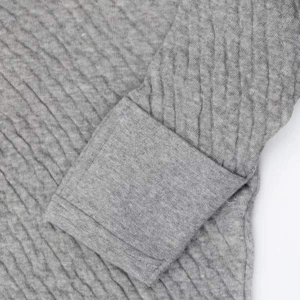 HonestBaby Romper Coverall Sets Onepiece Jumpsuit Organic Cotton1 Gray Heather Kimono Coverall