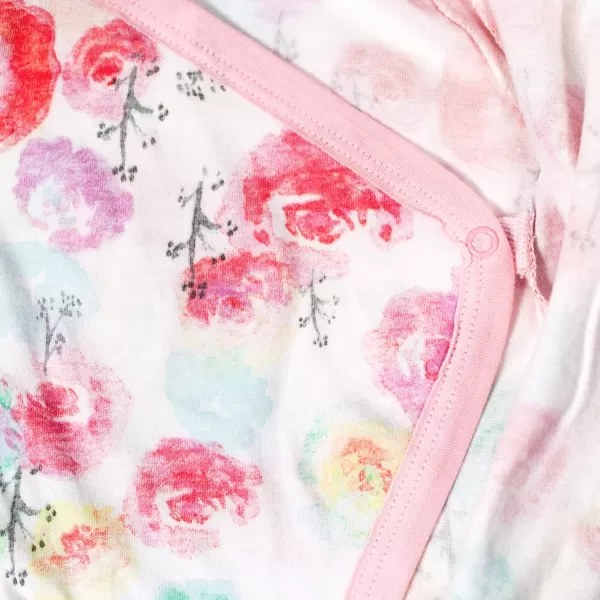 HonestBaby Romper Coverall Sets Onepiece Jumpsuit Organic Cotton1 Rose Blossom