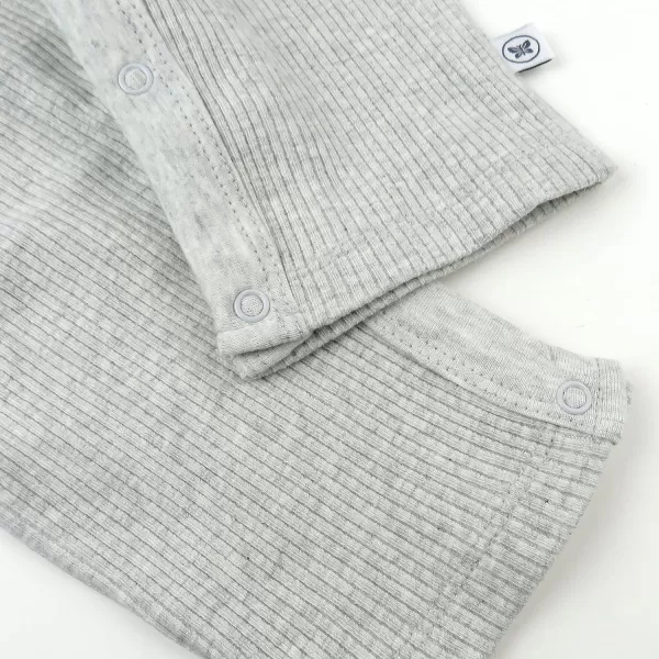 HonestBaby Romper Coverall Sets Onepiece Jumpsuit Organic Cotton3 White Indigo Stripe