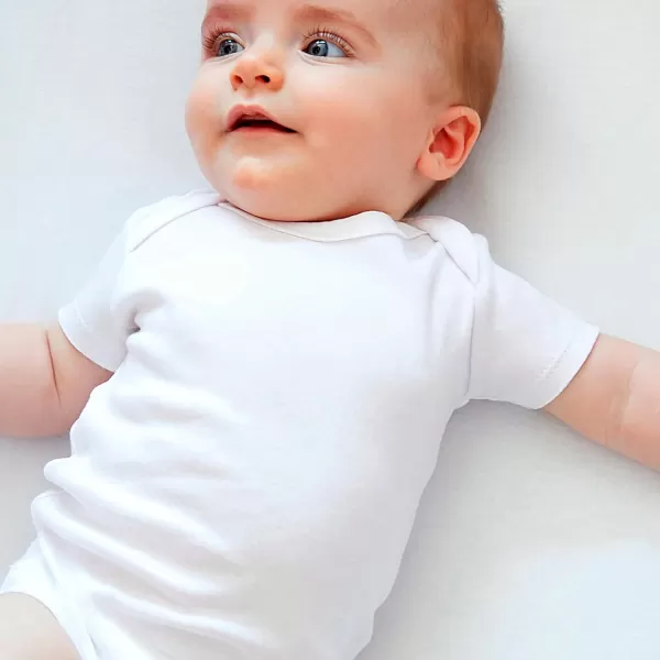 HonestBaby Unisex Baby Multipack Short Sleeve Bodysuits OnePiece 100 Organic Cotton4pack Flower Power