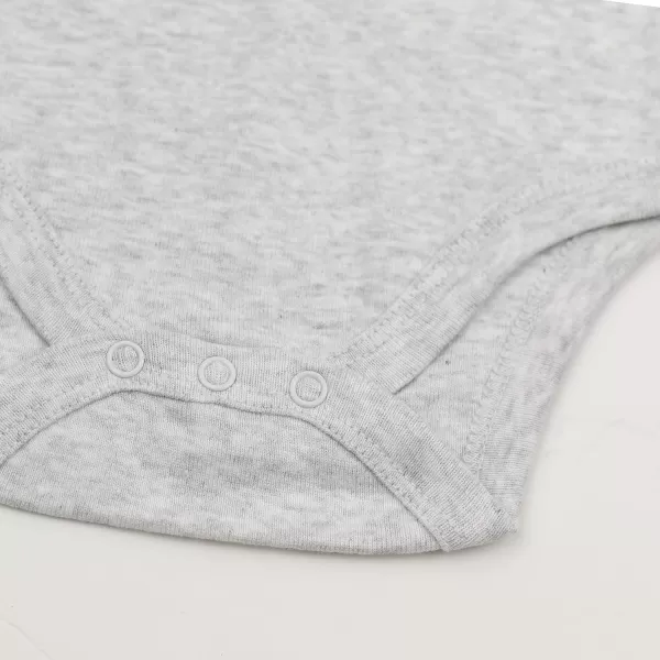 HonestBaby Unisex Baby Multipack Short Sleeve Bodysuits OnePiece 100 Organic Cotton4pack Morning Mountains