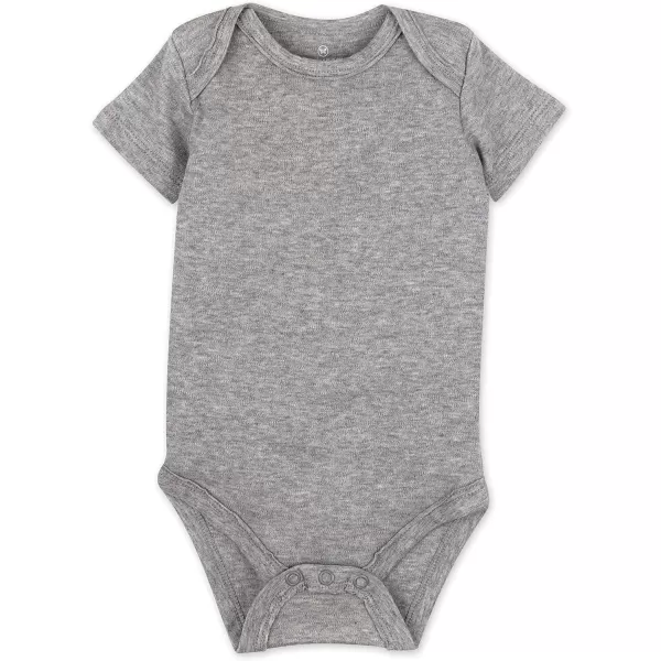 HonestBaby Unisex Baby Multipack Short Sleeve Bodysuits OnePiece 100 Organic Cotton4pack Pattern Play