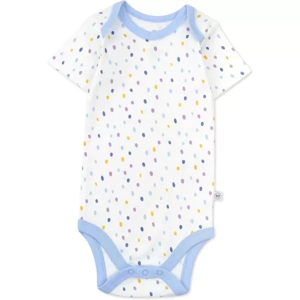 HonestBaby Unisex Baby Multipack Short Sleeve Bodysuits OnePiece 100 Organic Cotton4pack Prairie Pretty