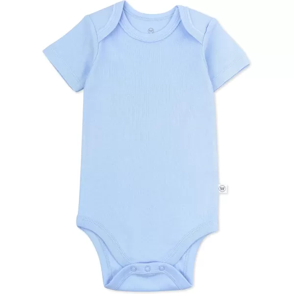 HonestBaby Unisex Baby Multipack Short Sleeve Bodysuits OnePiece 100 Organic Cotton4pack Prairie Pretty