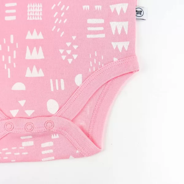 HonestBaby babygirls 5pack Short Sleeve Bodysuits Onepiece 100 Organic Cotton for Infant Baby Girls5pack Tutu Cute