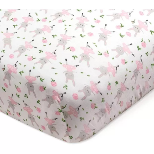 HonestBaby Fitted Crib Sheets Fits Standard Mattress Bassinet Mini Prints 100 Organic Cotton Baby Boys Girls Unisex1 Tutu Cute