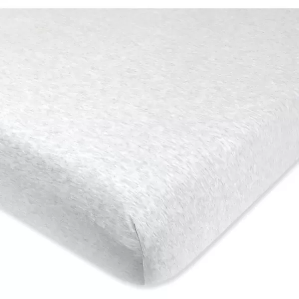1 Light Gray Heather Fitted Crib Sheet