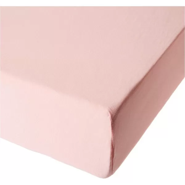 1 Light Pink Fitted Crib Sheet