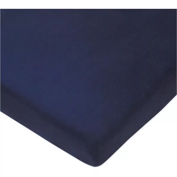1 Navy Fitted Crib Sheet