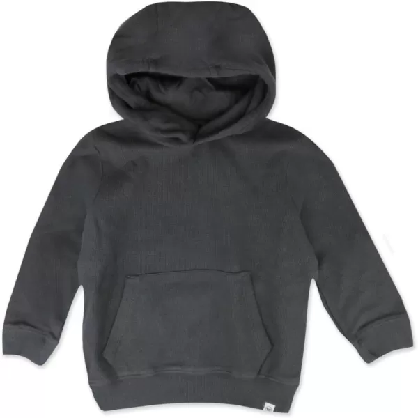 HonestBaby Multipack Pullover Hoodie Sweatshirt Jogger Sweatpant Sets Organic Cotton Baby Toddler Boys Girls UnisexBlackened Pearl Hoodie
