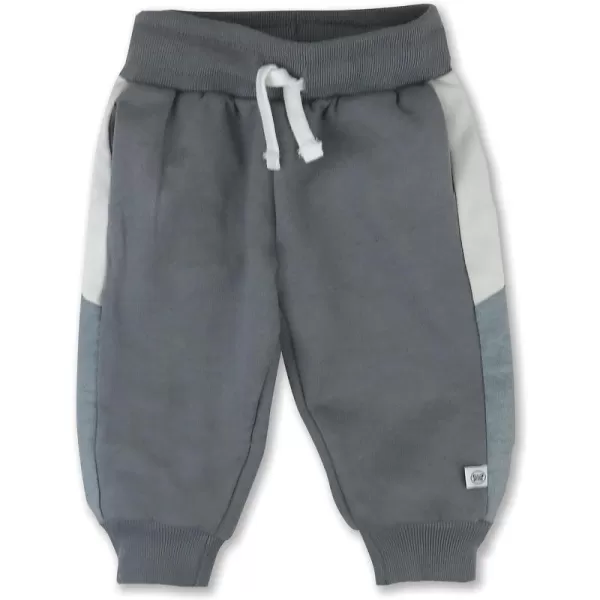 HonestBaby Multipack Pullover Hoodie Sweatshirt Jogger Sweatpant Sets Organic Cotton Baby Toddler Boys Girls UnisexCharcoal Heather Grey