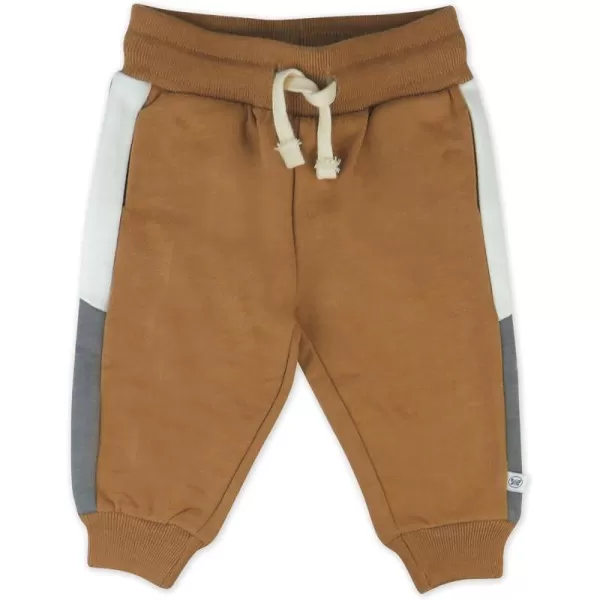 HonestBaby Multipack Pullover Hoodie Sweatshirt Jogger Sweatpant Sets Organic Cotton Baby Toddler Boys Girls UnisexDark Sand
