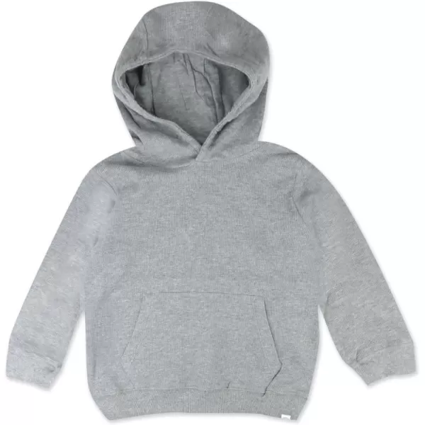 HonestBaby Multipack Pullover Hoodie Sweatshirt Jogger Sweatpant Sets Organic Cotton Baby Toddler Boys Girls UnisexGray Heather Hoodie