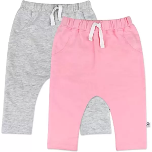 HonestBaby Multipack Pullover Hoodie Sweatshirt Jogger Sweatpant Sets Organic Cotton Baby Toddler Boys Girls UnisexGrayPink 2 Pack